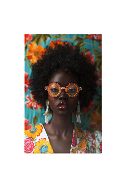 StoryGift Romania Tablou Canvas: O Femeie În Armonie Cu Florile Din Fundal Și...