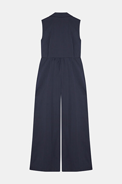 W Collection LACİVERT KOLSUZ UZUN TULUM