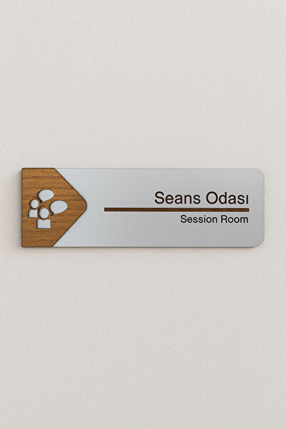Lucena Seans Odası Ofis Oda Kapı İsimliği Yönlendirme Tabelası Levhası Kişiselleştirilebilir