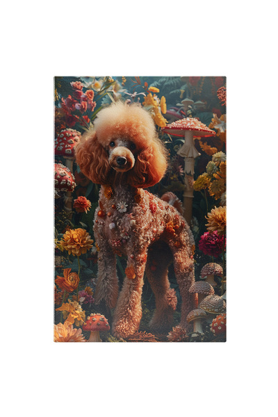 StoryGift Romania Tablou Canvas: Cățeluș Dichisit Cu Flori În Blăniță - Căuta...