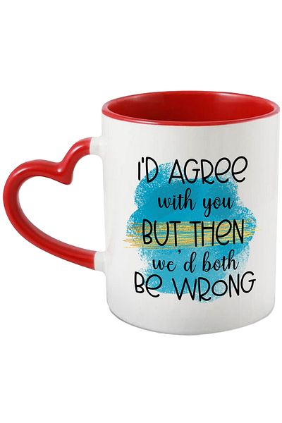 StoryGift Romania Cana Cu Mesajul "i'd Agree With You, But Then We'd Both Be Wrong'', Ilustratie, , Cu ,stg