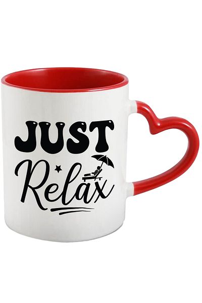 StoryGift Romania Mug with a message that encourages you to relax - carefree vacation with M, Cu, STG.