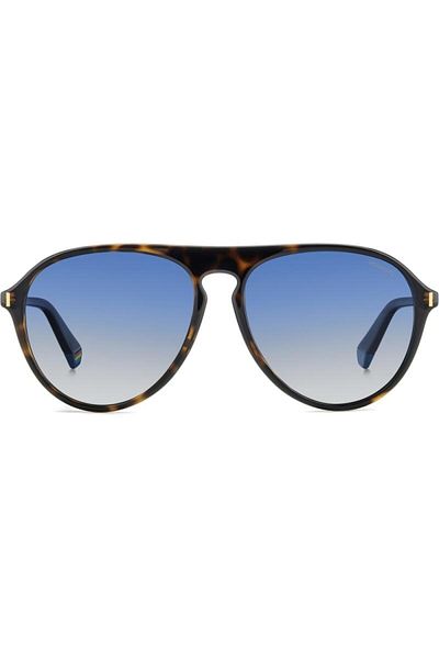 Polaroid Ochelari de soare polarizați pentru bărbați Polaroid PLD 6225/S 086/Z7, Plastic, Havana, 52 mm