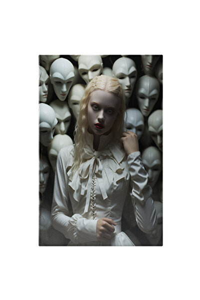 StoryGift Romania Tablou Canvas: Fotografie Cu O Fata Draguta Intr-o Rochie A...