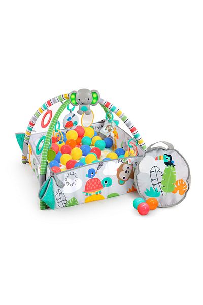 Bright Starts 5-in-1 Ball Pit Tropical Baby Gym with Lights & Toys | Ages 0+