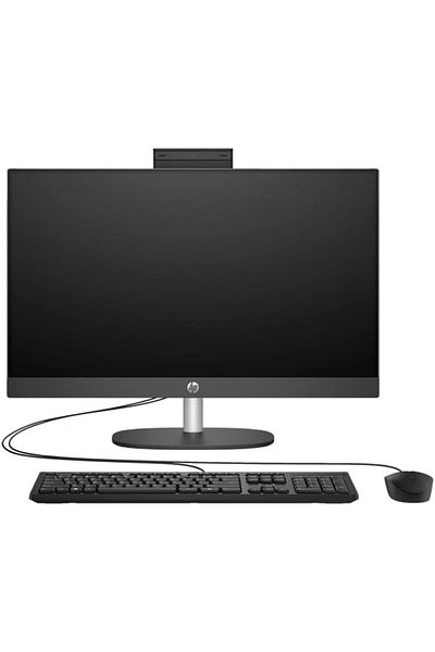 HP جهاز كمبيوتر الكل في واحد 240 G10 | معالج Intel Core i5-1335U | شاشة 23.8 بوصة عالية الوضوح بالكامل | ذاكرة وصول عشوائي DDR4 سعة 8 جيجابايت | قرص SSD سعة 512 جيجابايت | نظام تشغيل DOS | لوحة مفاتيح