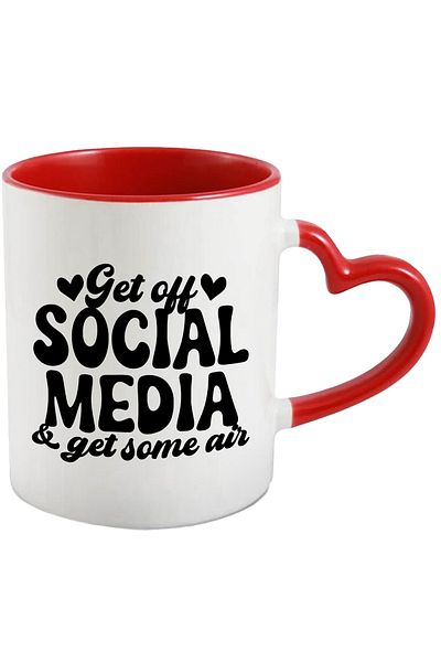 StoryGift Romania Mug with hearts and a message that encourages you to go outside and close your eyes, With ,STG.
