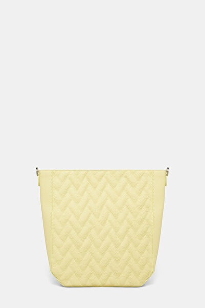 Vakko SARI MONOGRAM DERİ ÇANTA