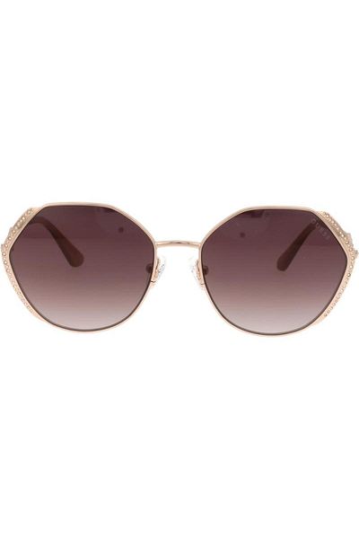 Guess Sunglasses Women Guess GU7842S 28Z, Metal, Gold, 58 mm