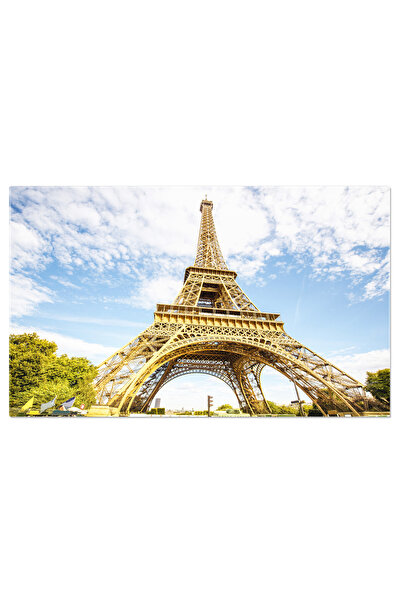 StoryGift Romania Tablou Canvas 90 X 60cm Vedere Urbana A Parisului Franta, Turnul Eiffel, Peisaj Urb,stg