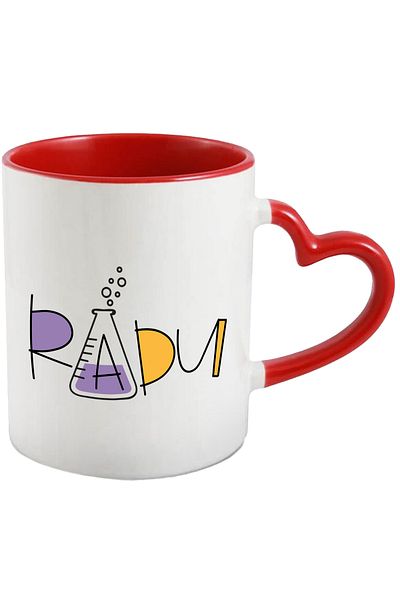 StoryGift Romania Mug With Name Radu, and Funny Message, Curious, Sociable, Galagio, 330ml, Ceramic, With,STG.