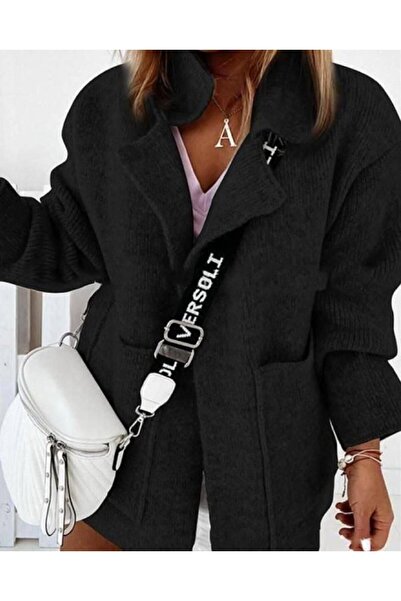 Pazarcan Cardigan with Wide Pocket Design