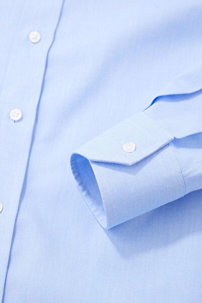 W Collection MAVİ UZUN KOLLU GÖMLEK