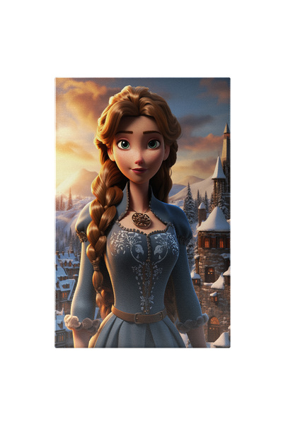 StoryGift Romania Tablou Canvas: Personaj Disney, Printesa Cu Parul Impletit,...