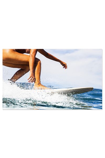 StoryGift Romania Tablou Canvas Timp De Surfing Pentru O Doamna Sportiva, Sport, Apa, Ocean, Valuri 4400
