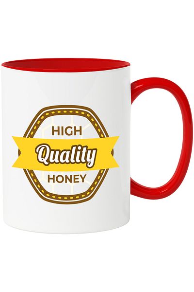 StoryGift Romania Mug With Text in English High Quality Honey, Bees, Honey, Bumblebee, Sweet, Ceramic, With, STG.