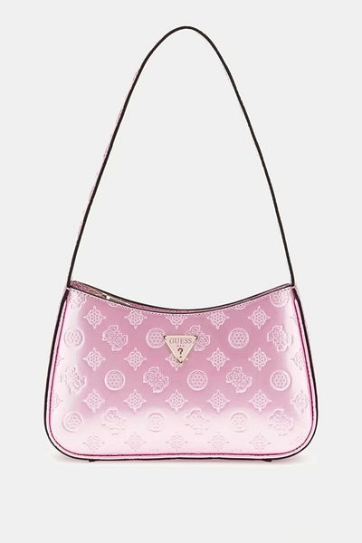 Guess Dámská růžová taška přes rameno Arnela na zip
