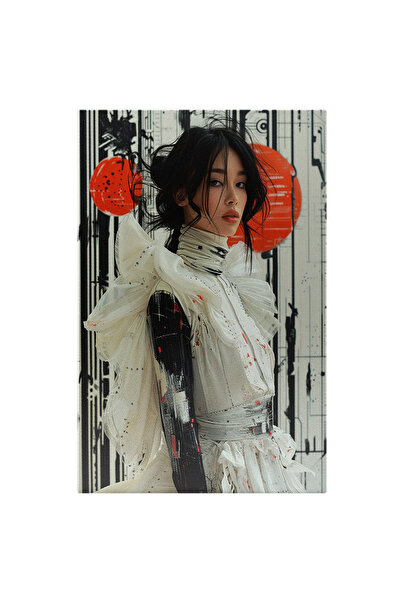 StoryGift Romania Tablou Canvas Pete Roșii Rotunde Drept Fundalul Unui Model ...