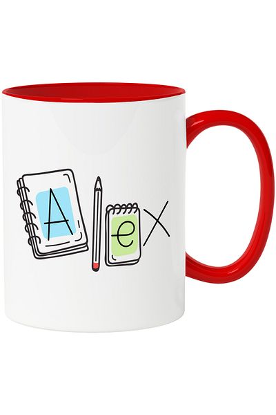 StoryGift Romania Mug With The Name Alex, And Funny Message, Curious, Sociable, Galagio, 330ml, Ceramic, With,STG.
