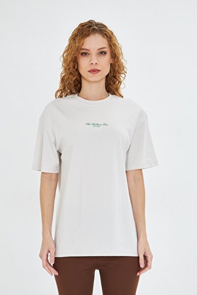 The Champ Clothing Tricou supradimensionat pentru femei, 100% bumbac, imprima...