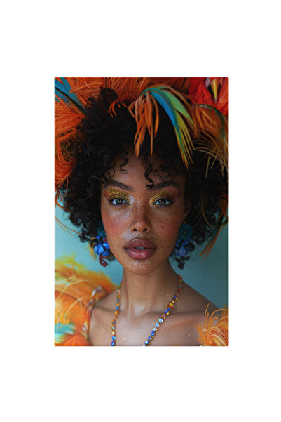 StoryGift Romania Tablou Canvas Glamour Și Grandoare Femeia Cu Machiaj Strălu...