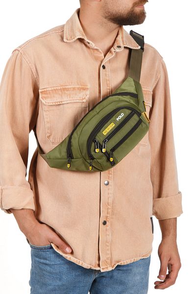 Torz Men's Waist Bag Diagonal Multi-Pocket Waterproof Fabric Chest Cross Headphone Outlet Bag