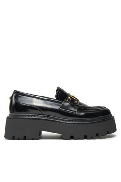 Steve Madden Mocasini damă negri STEVE MADDEN-SM11003276 05O BLK ACTION LEATHER