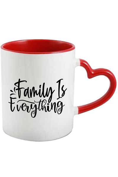 StoryGift Romania Mug for those who put family first - important priority with Handle, With, STG.