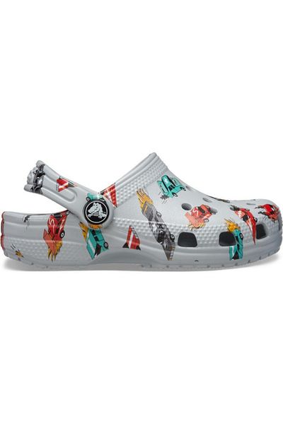 Crocs شبشب كلاسيكي لسباق السيارات جرافيك Cg T للأطفال