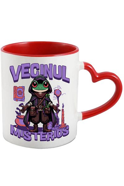StoryGift Romania Magic Frog Mug Magic Potions Mysterious Neighbor, 330ml, Ceramic with Handle I, With,STG.
