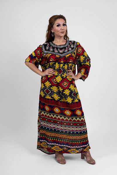 AtelierModa Women's long cotton dress