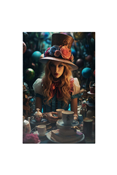 StoryGift Romania Canvas Painting 40 x 25CM Female Character inspired by Alic...