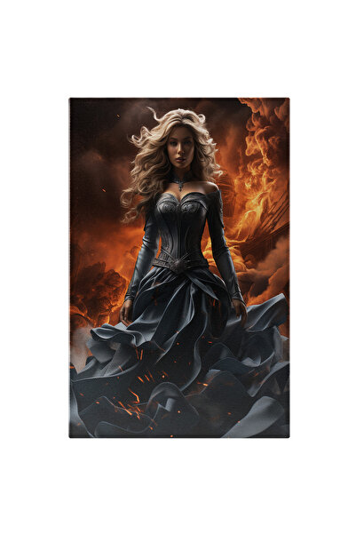 StoryGift Romania Tablou Canvas: Arta Digitala Printesa Neinfricata In Rochie...