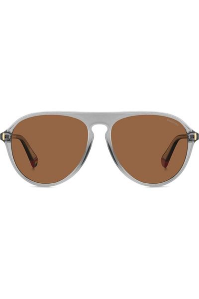Polaroid Polarized Sunglasses Men Polaroid PLD 6225/S KB7/HE, Plastic, Grey, 57 mm