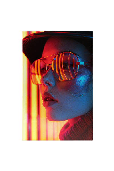 StoryGift Romania Tablou Canvas Simfonia Culorilor Compoziție Vizuală A Individualității Lumini Portocalii , Pict