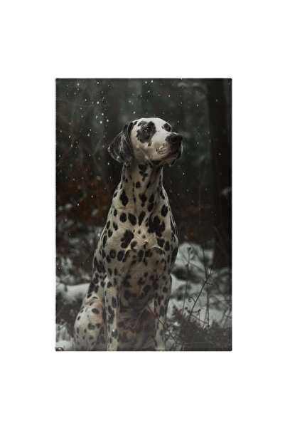 StoryGift Romania Tablou Canvas: Dalmațian Adult Privind În Zare Și Fulgi De ...