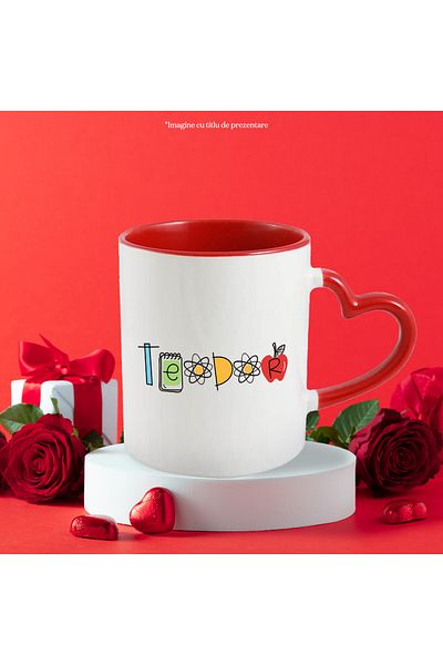 StoryGift Romania Mug With The Name Teodor, And Funny Message, Curious, Sociable, Galagio, 330ml, Ceram, With,STG.
