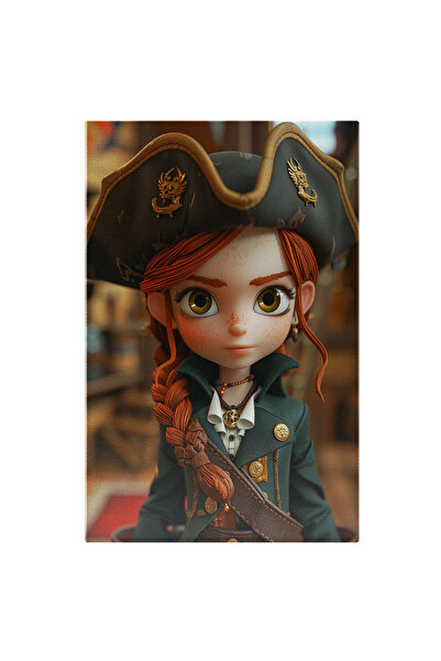 StoryGift Romania Tablou Canvas: Piratul Fetită Cu Pălărie Tricorn Și Mantie ...