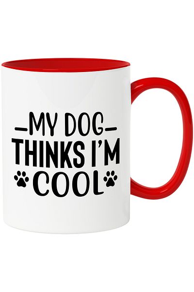 StoryGift Romania Cana Cu Labute Si Mesajul "cainele Meu Crede Ca Sunt Smecher" - Canin Cu Maner R, Cu ,stg