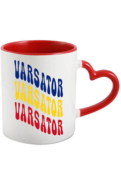 StoryGift Romania Cana Cuvantul Varsator, In Culorile Steagului Romaniei, Rosu, Galben, Albastru, , Cu ,stg