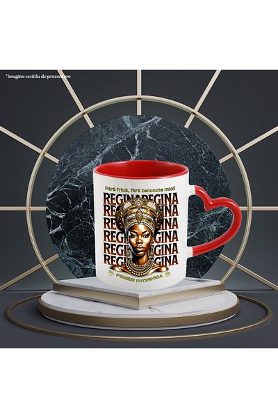 StoryGift Romania Mug without fear without small bills strong woman, 330ml, Ceramic with Handle in, With, STG