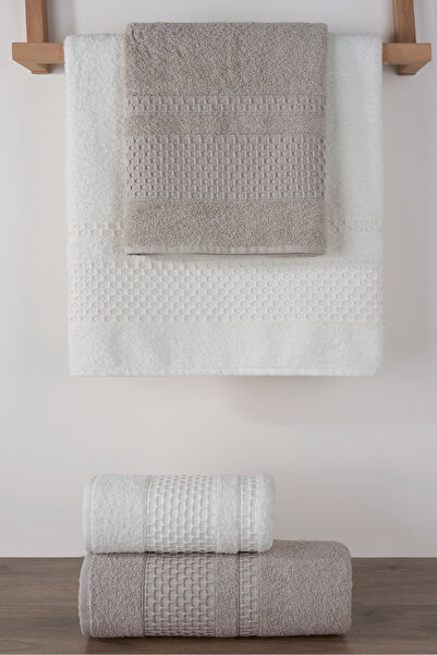 Miss Paris Home Méhsejt 4 részes fürdőlepedő szett Török fürdőszett 100% pamut