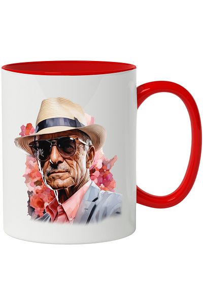 StoryGift Romania Mug With Stan Lee, Writer, Comics, Celebrity, Multicolor 330 ml, Wax, With ,STG.