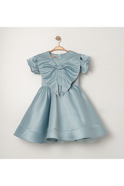 Gocoland Rochie de seara din satin brodata cu piatra