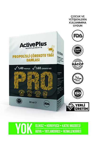 ActiveBee Supplements Propolisli Çörekotu Yağı Damlası & 600 Damla