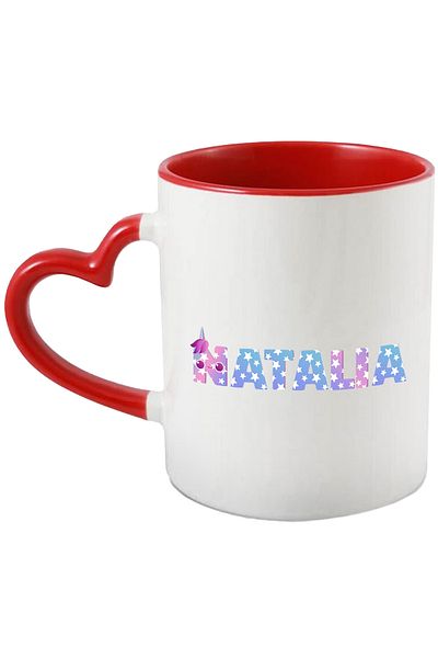 StoryGift Romania Mug With Name Natalia, Unicorn, Princess, Fairytale, Cute, 330ml, Ceramic with, With, STG