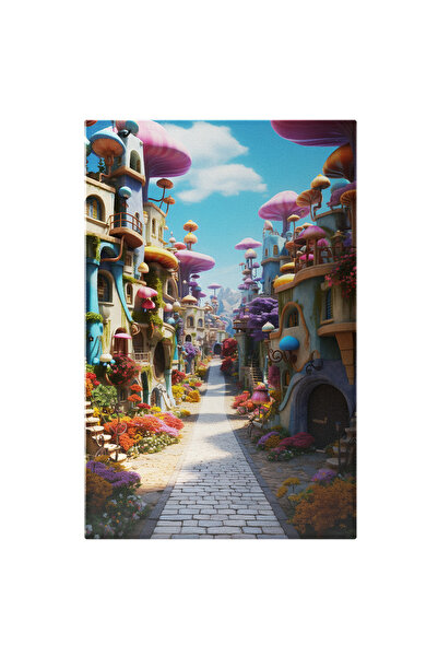 StoryGift Romania Tablou Canvas: Oras Ciuperci Aleea Din Orasul Ciupercilor -...