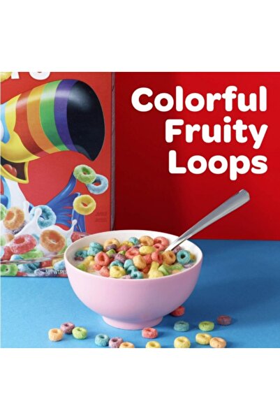GENERAL Froot Loops Natural Fruit Flovors Kahvaltılık Atıştırmalık Meyve Aromalı Gevrekler 32 OZ 910 gr