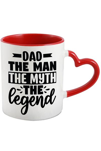 StoryGift Romania Mug with the text "Dad, the man, the myth, the legend" - dad the man the myth the legend, With ,STG.