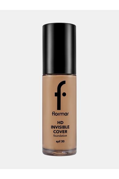 Flormar Invisible Cover HD Foundation with SPF30, 120 Hney